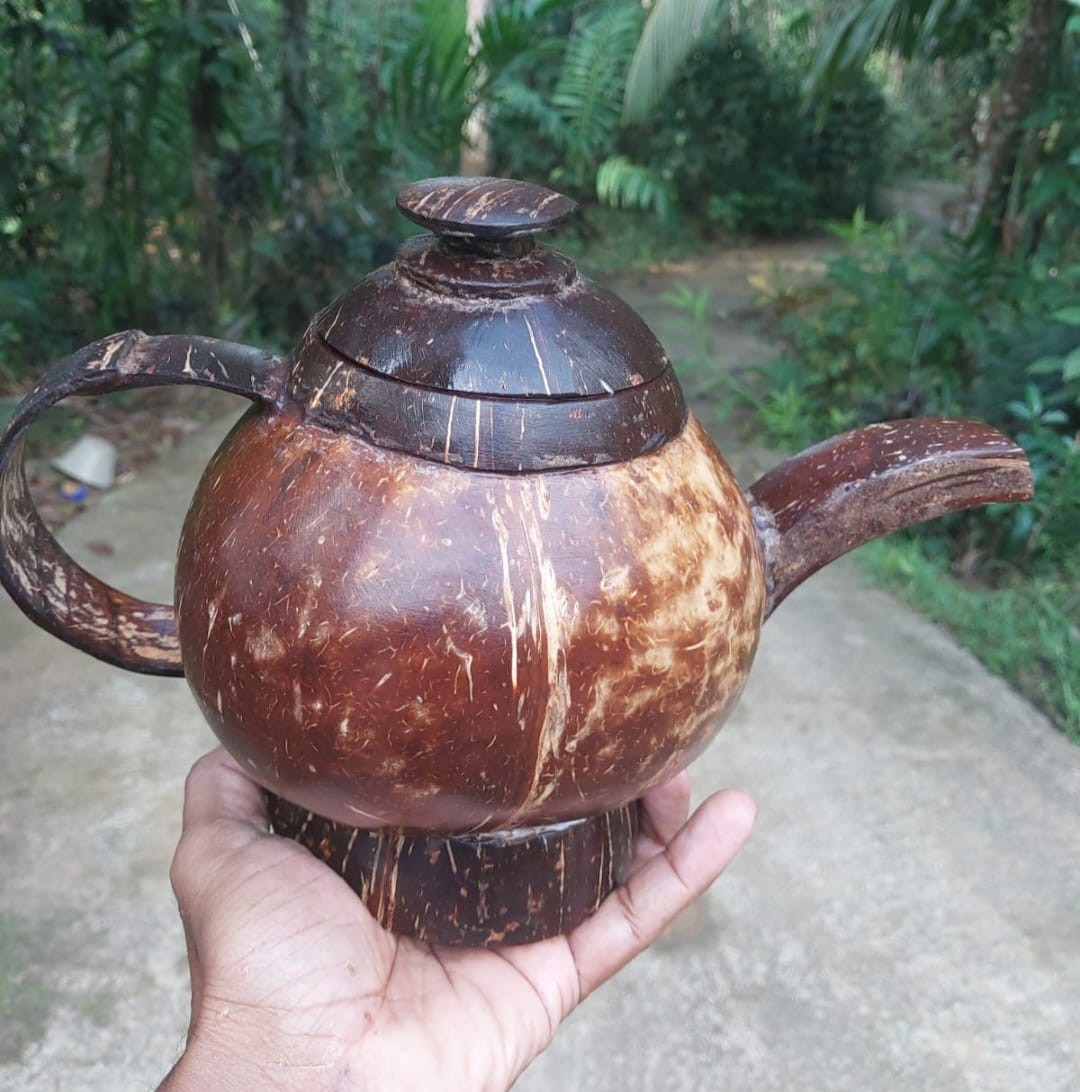 Coconut Shell Tea Pot